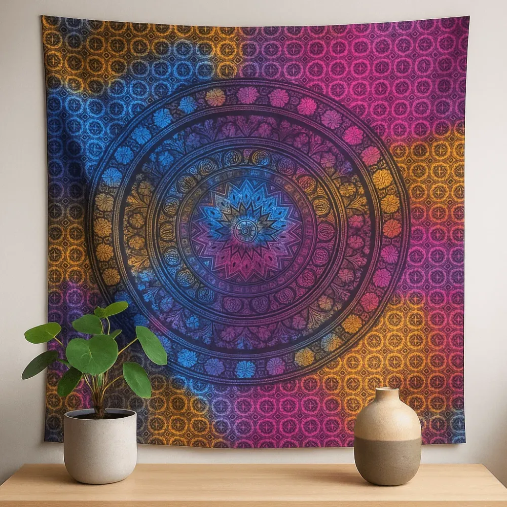 Slon Zidni Tapiserija Pamuk Mandala