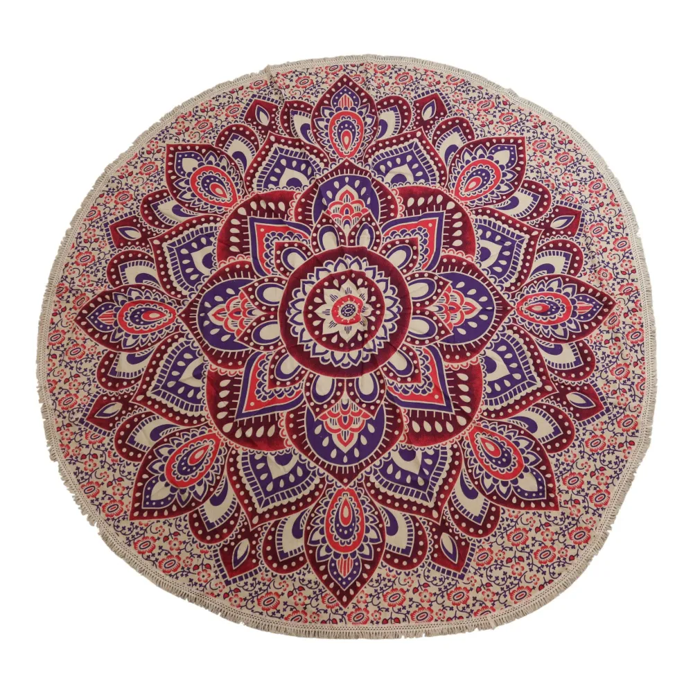 Velika Mandala Roundy Umjetnost (180cm) – Roza i Ljubičasta