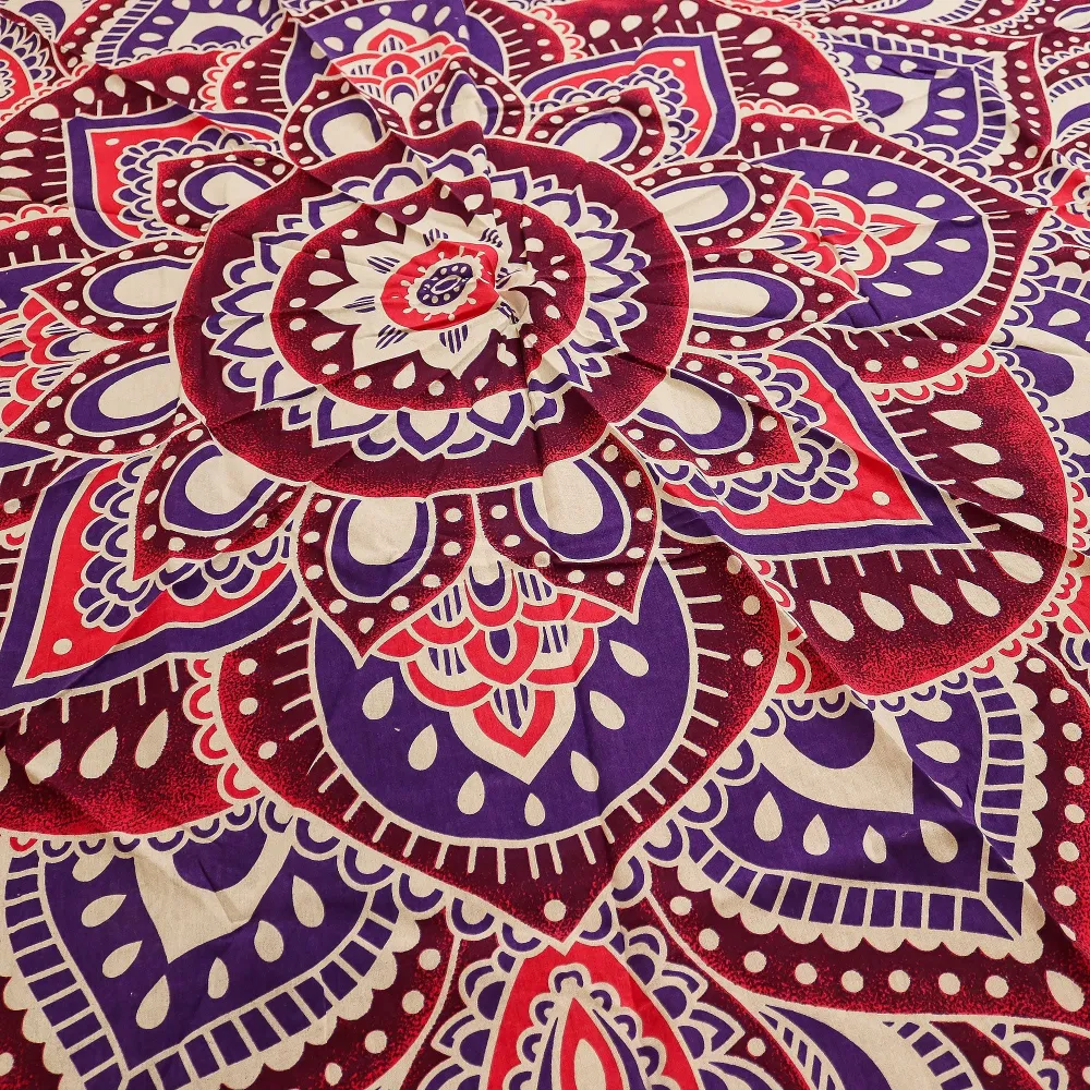 Velika Mandala Roundy Umjetnost (180cm) – Roza i Ljubičasta