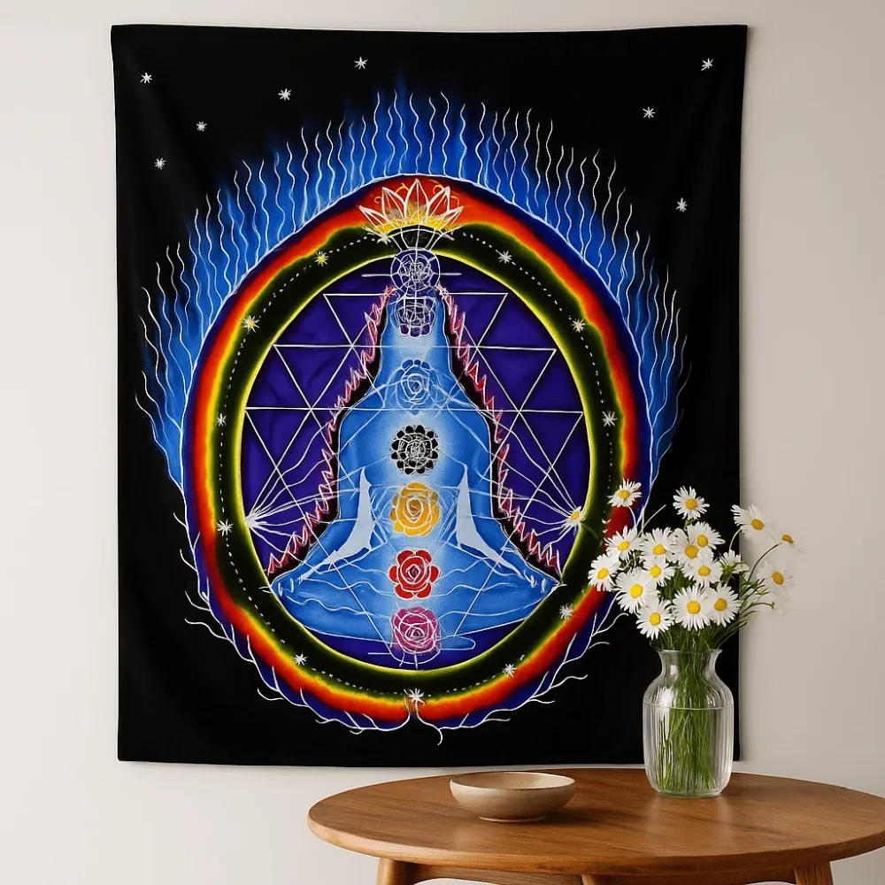 Zidna umjetnost Povezanost čakri 106 x 90 cm