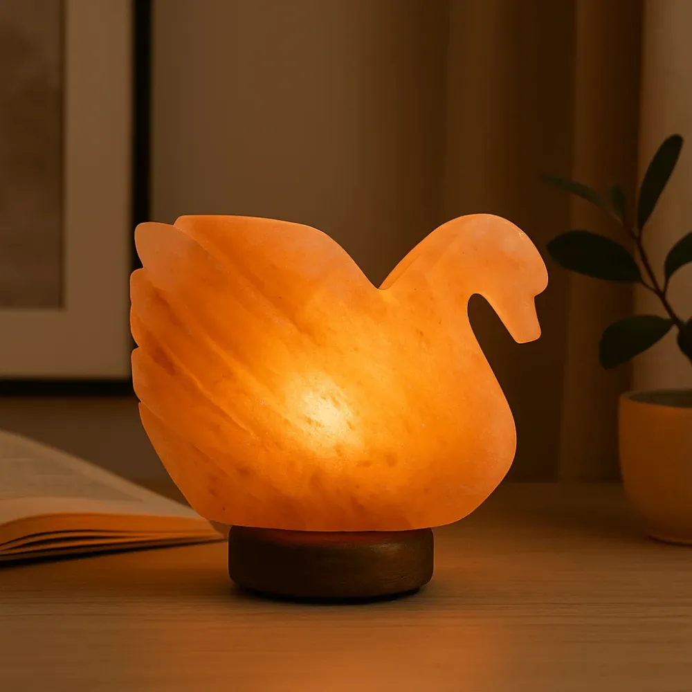 Himalajska solna lampa s žaruljom 3x5x7 č Swan