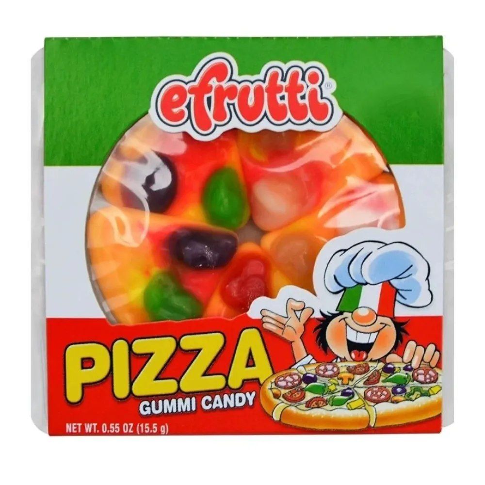 Efrutti Pizza Gummi Candy, gumeni bomboni s voćem od 15,5g