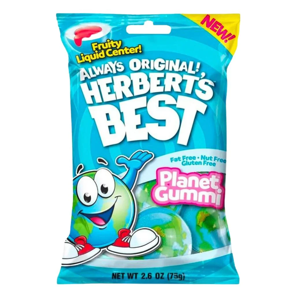 Planet Gummi, bomboni od jagode punjeni voćnom tekućinom od 75g