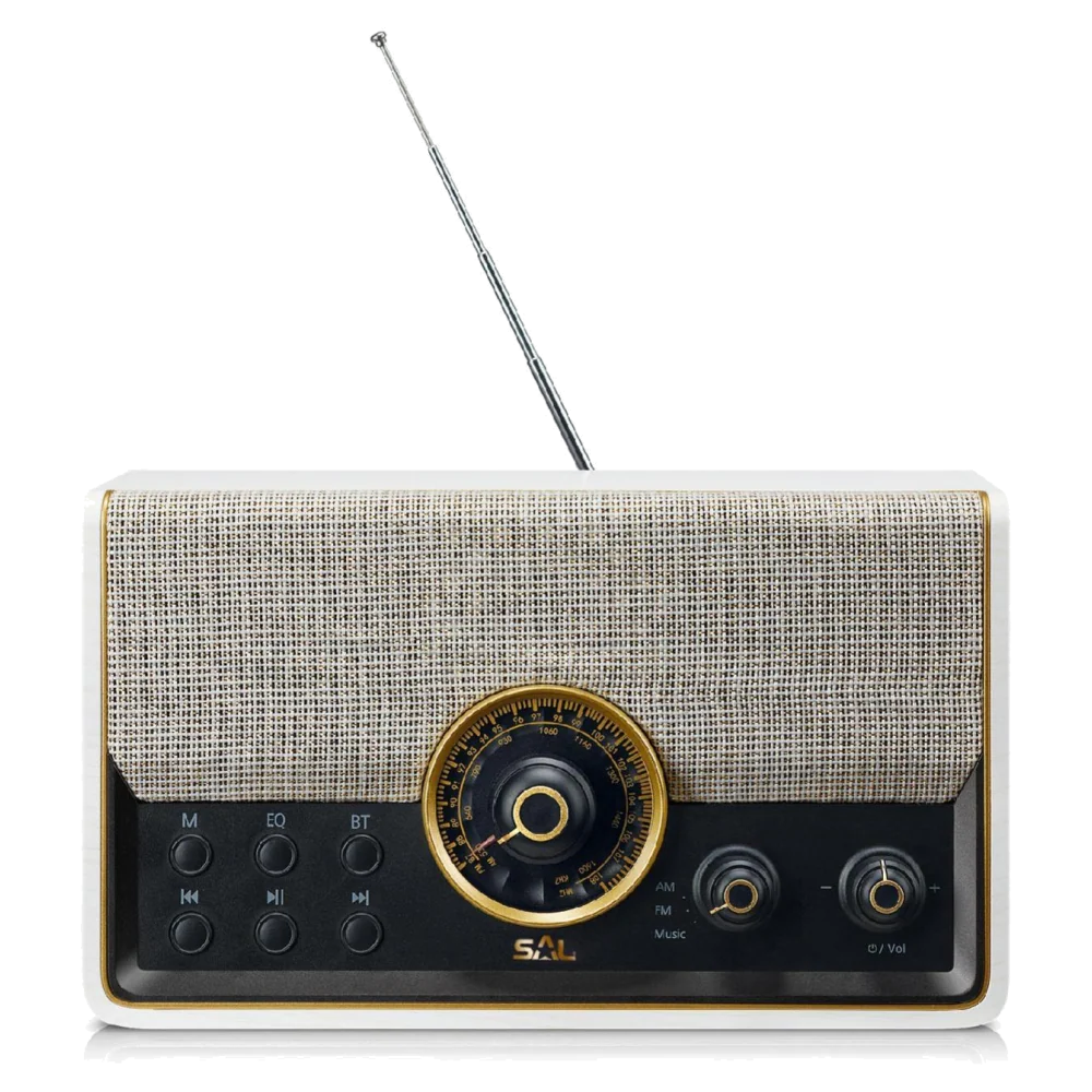 SAL Retro radio, AM-FM-BT-USB-mSD - RRT 6B