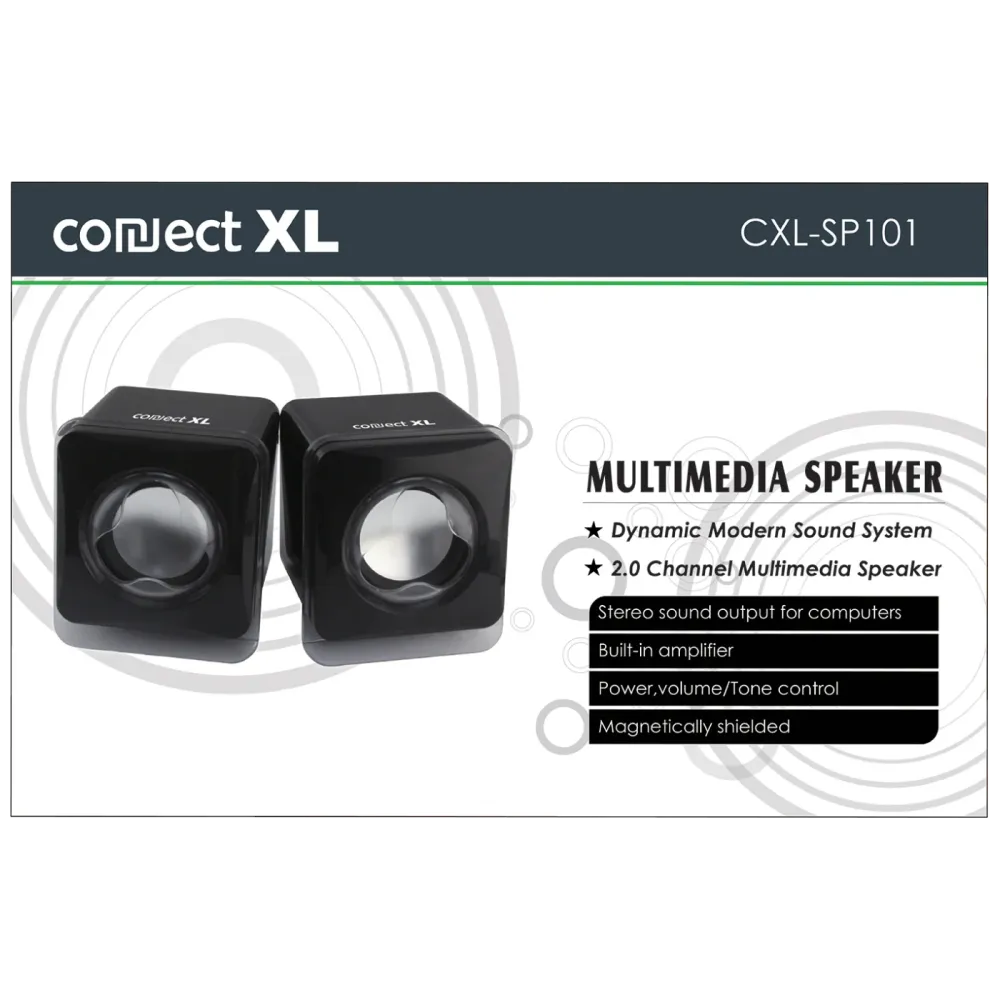 Connect XL Zvučnik, set, 2.0, USB 5V, boja crna - CXL-SP101